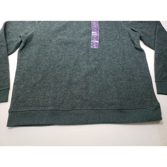 Members Mark Men's Crewneck Pullover Shirt Emerald Coast Green Size XXL NWT - Picture 3 of 10